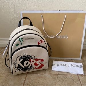 michael kors graffiti backpack